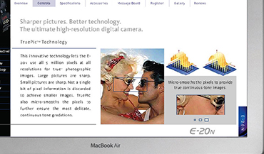 Work for Olympus cameras brought the experience to many media.